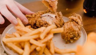 fried chicken and fries